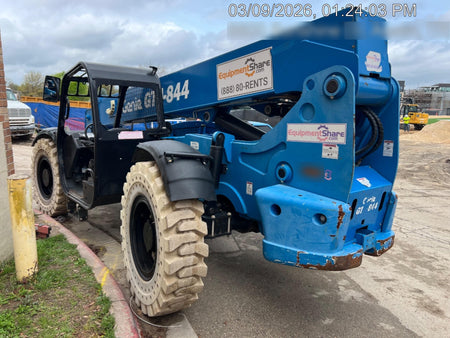 2017 Genie GTH-844 Diesel Engine, Solid Tires, 60" Carriage, Open ROPS