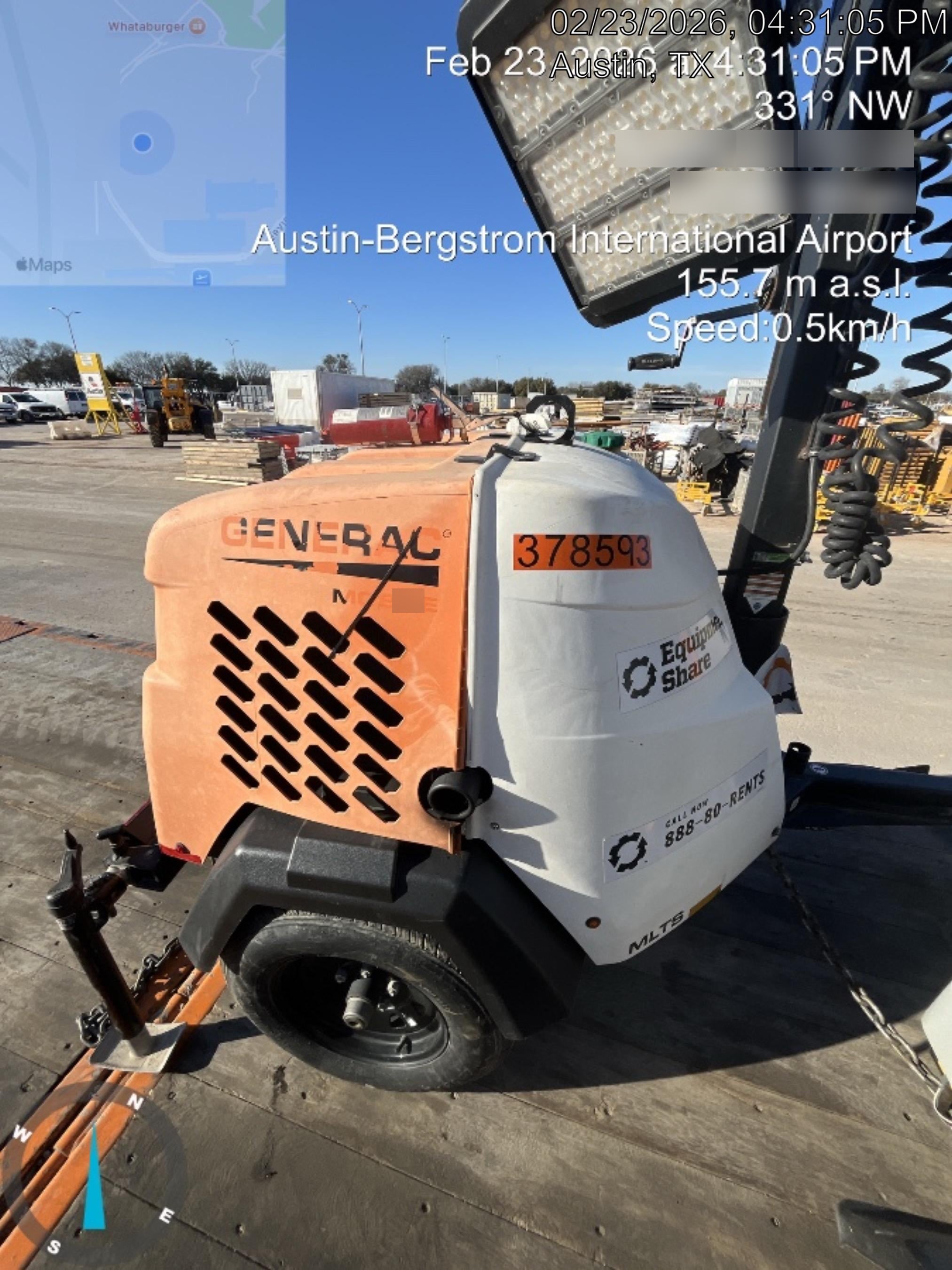 2023 Generac MLT2 Diesel, Flex Switch 120V Input, Powerzone Controller, 
(4) 320W LED Lights, 4kW Generator, 39.9 Gal Fuel Tank, 2" Ball, T3
