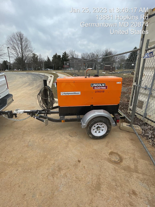 2022 Lincoln Electric LE400 Kubota V1505, Trlr, Cable Rack, Light Kit, ES Decals, T3