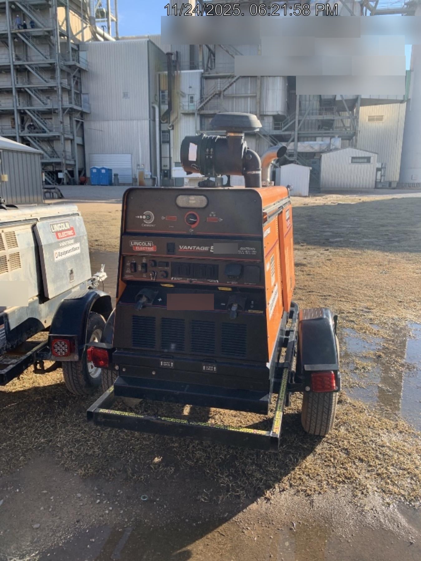 2021 Lincoln Electric Vantage 549X Ready Pak 3, ORANGE (includes trailer, cable rack, fender light kit)