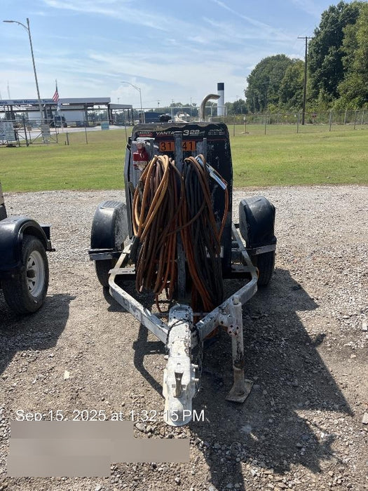 2019 Lincoln Electric Vantage 322 Welder Ready-Pak 3, Two wheel trailer, Fender and Light kit, Cable Rack