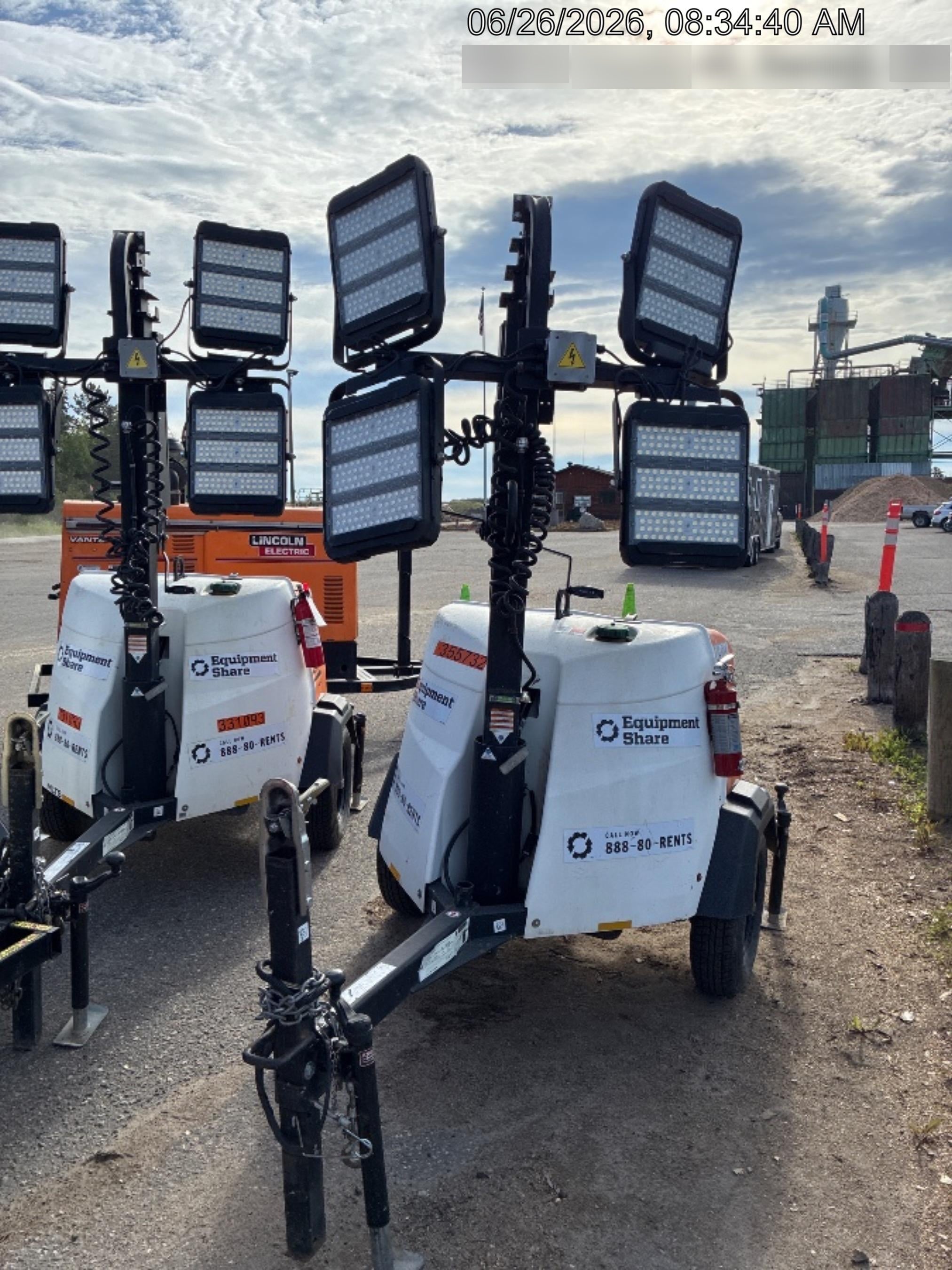 2023 Generac MLT2 Diesel, Flex Switch 120V Input, Powerzone Controller, 
(4) 320W LED Lights, 4kW Generator, 39.9 Gal Fuel Tank, 2" Ball, T3