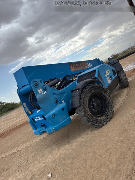 2018 Genie GTH-844 Genie GTH-844 w/ROPS, Work Lights, Solid Tires, RH Cab Mesh, Beacon, 60" Carriage and Forks