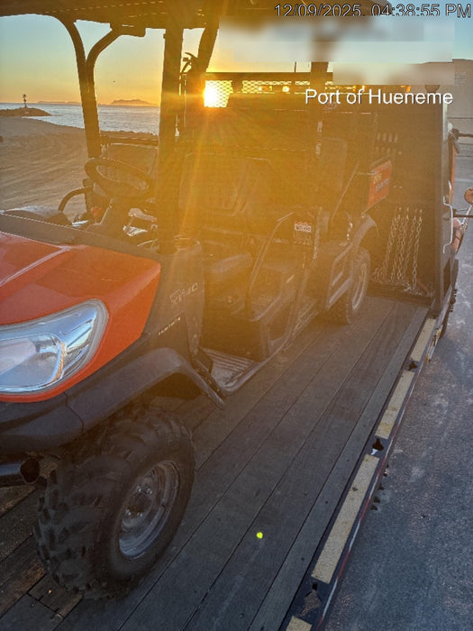 2020 Kubota RTV-X1140W-H 4WD utility cart -LED strobe -Windshield tempered glass -Plastic canopy -Wire harness kit -Backup alarm