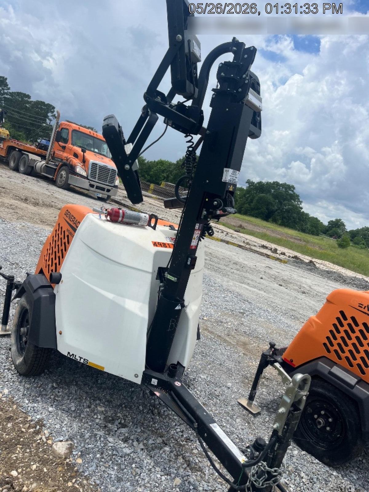 2025 Generac MLTS-4 Diesel, Mitsubishi L2E, 7.1 hp @1800 rpm, Flex Switch 120V Input, Powerzone Controller, (4) 320W LED Lights, 4kW Generator, 39.9 Gal Fuel Tank, 2" Ball