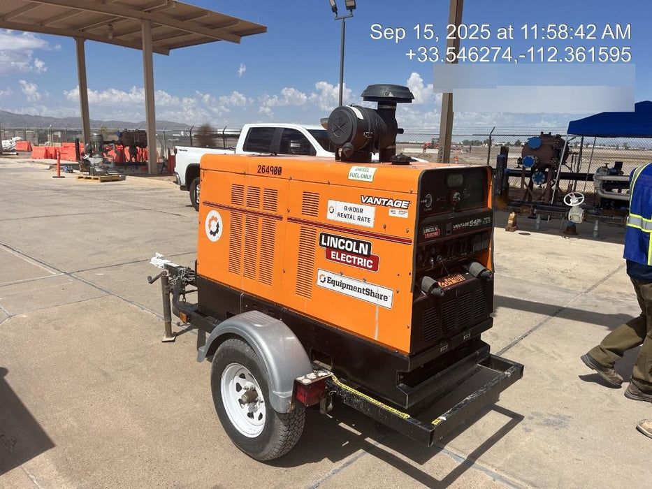 2022 Lincoln Electric Vantage 549X Crosslink Technology, Trailer Mounted, ES Decals, T3