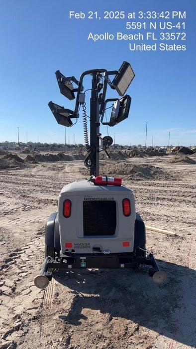 2024 Wacker Neuson LTT4 Diesel, Kohler KDW702, Deep Sea Controller, Auto Start, LED 320W, Bypass Outlet, T3