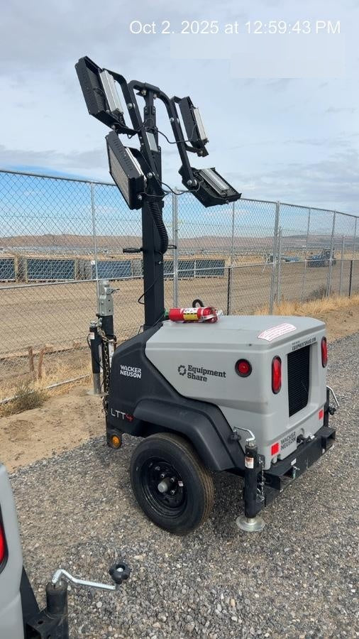 2024 Wacker Neuson LTT4 Diesel, Kohler KDW702, Deep Sea Controller, Auto Start, LED 320W, Bypass Outlet, T3
