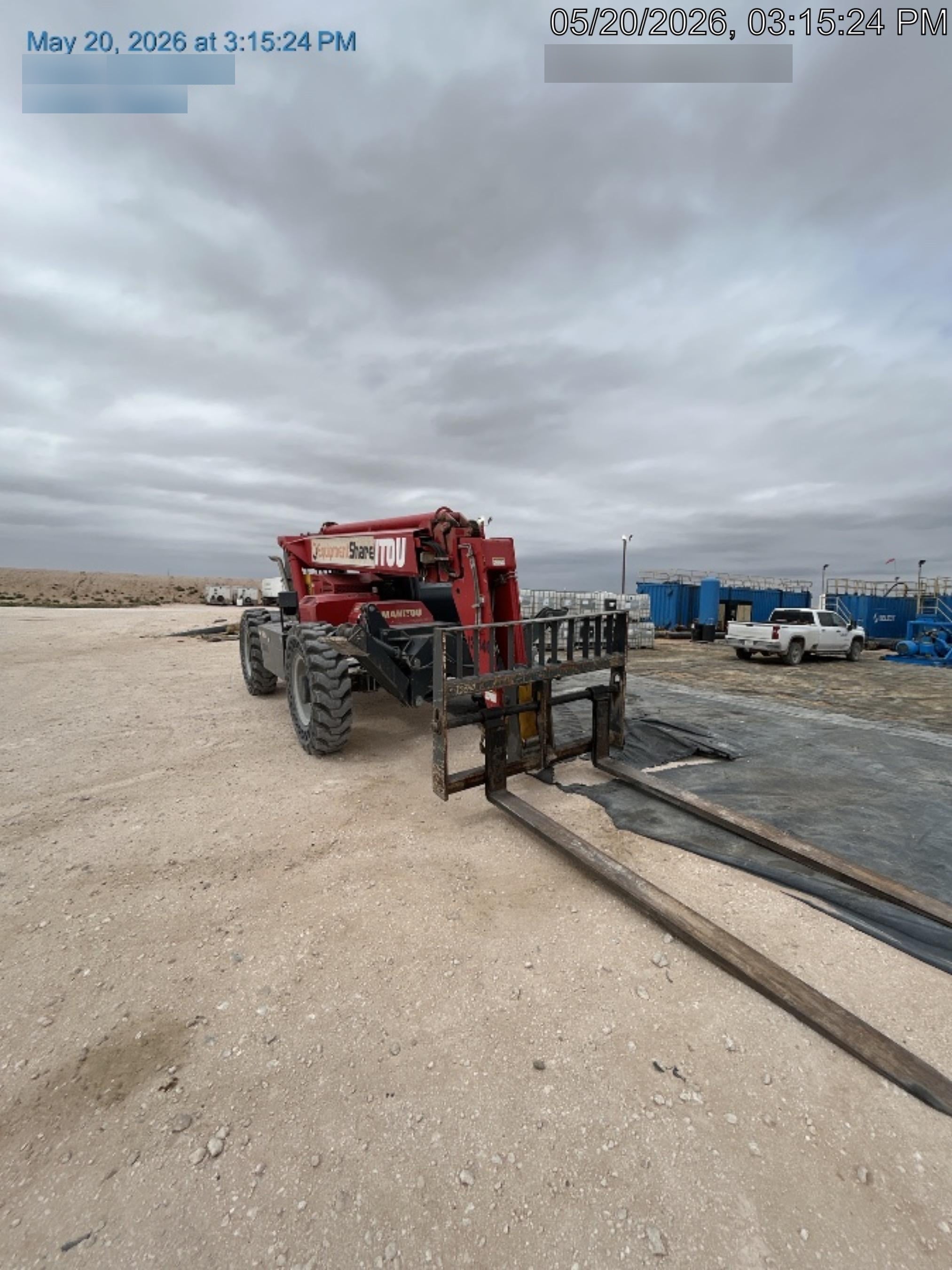 2018 Manitou MTA10055 MTA10055 - 120 HP T4, Canopy, Worklights/Strobe, Beacon, 66" Carriage, 60" Forks, Solid Tires, Lift Hook, Aux Hydraulics