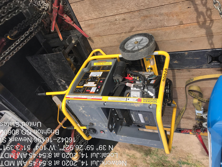 2018 Wacker Neuson GPS9700V Wacker Neuson GPS9700V Portable Generator