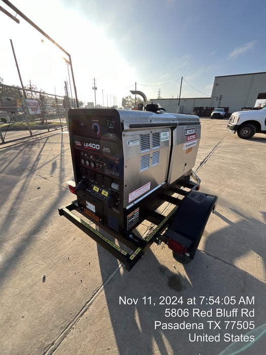 2024 Lincoln Electric LE400 Kubota V1505, Trlr, Cable Rack, Light Kit, ES Decals, T3