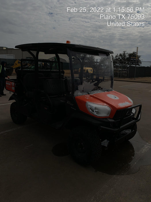 2022 Kubota RTV-X1140W-H Plastic Canopy, Windshield Acrylic Clear, LED Strobe Light, Wire Harness Kit, Back up Alarm