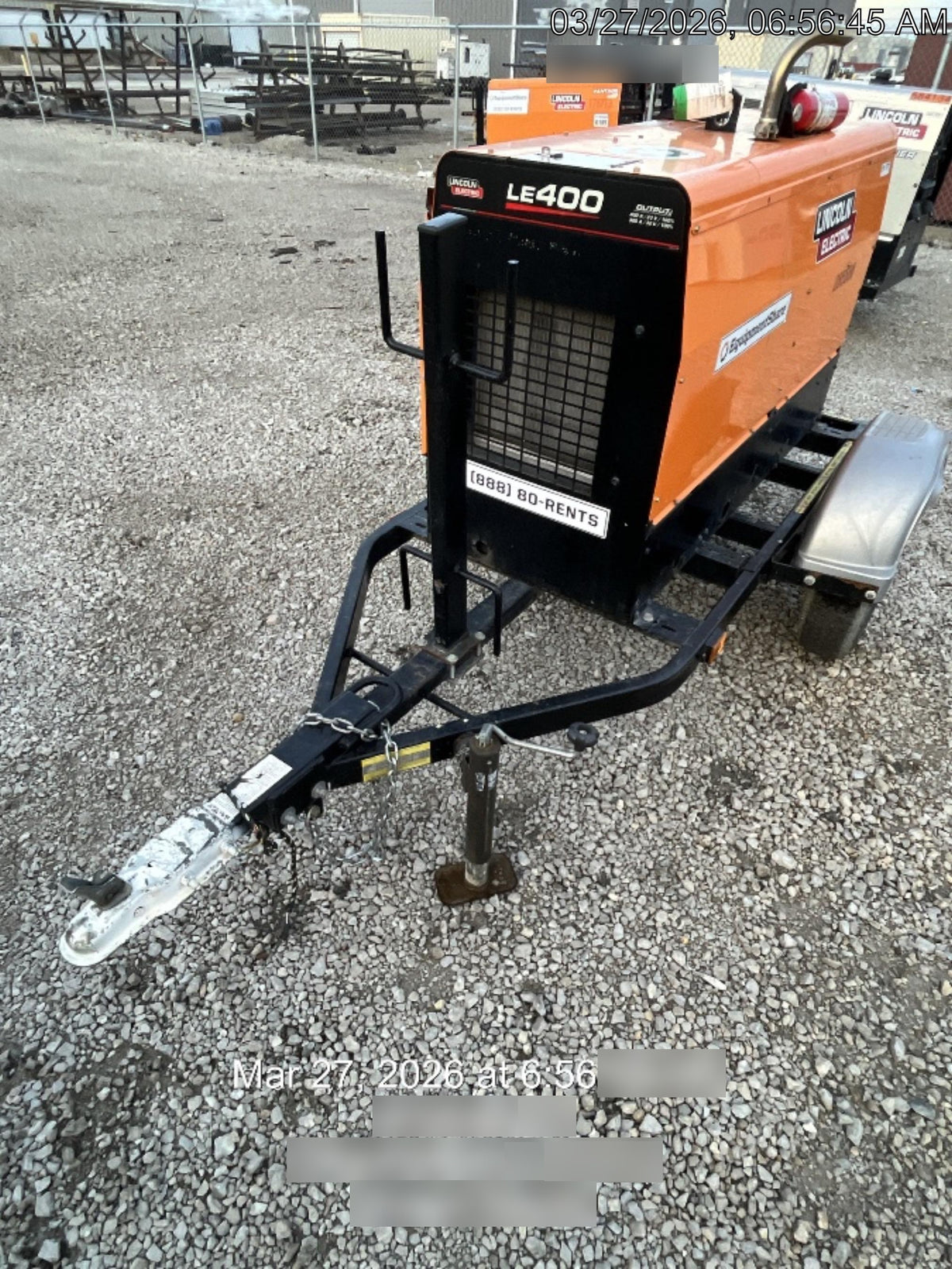 2022 Lincoln Electric LE400 Kubota V1505, Trlr, Cable Rack, Light Kit, ES Decals, T3