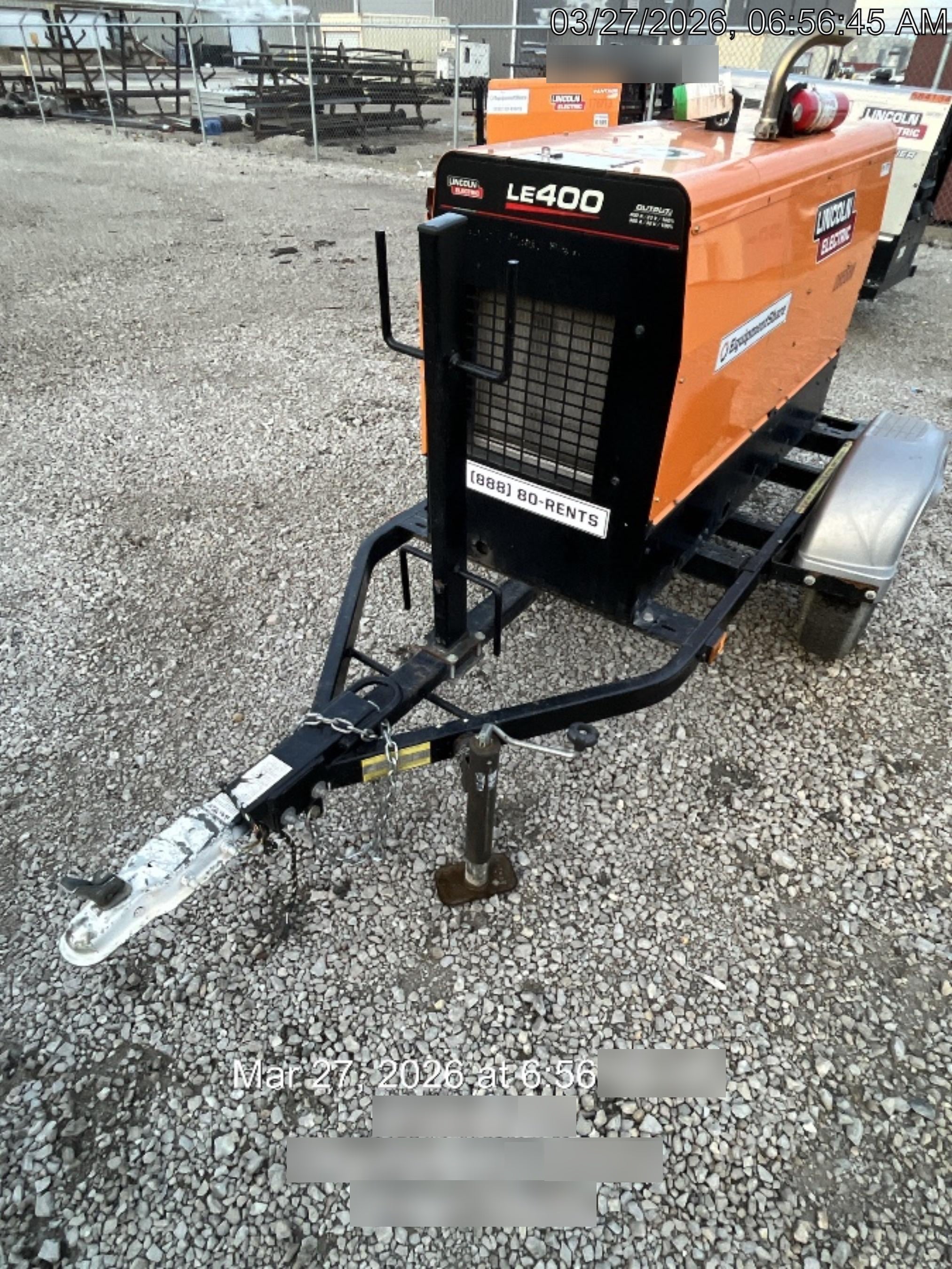 2022 Lincoln Electric LE400 Kubota V1505, Trlr, Cable Rack, Light Kit, ES Decals, T3