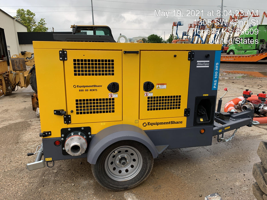 2021 ATLAS COPCO PAS 100 HF CS Enclosed