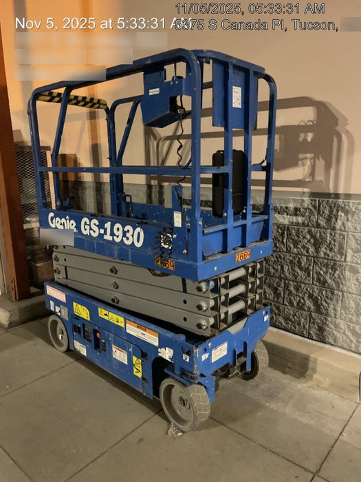 2016 Genie GS-1930 Genie GS-1930 Scissor Lift