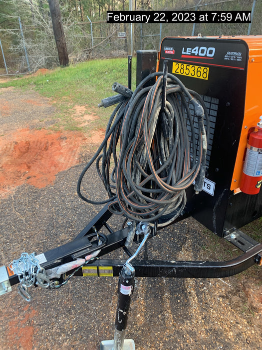 2022 Lincoln Electric LE400 Kubota V1505, Trlr, Cable Rack, Light Kit, ES Decals, T3