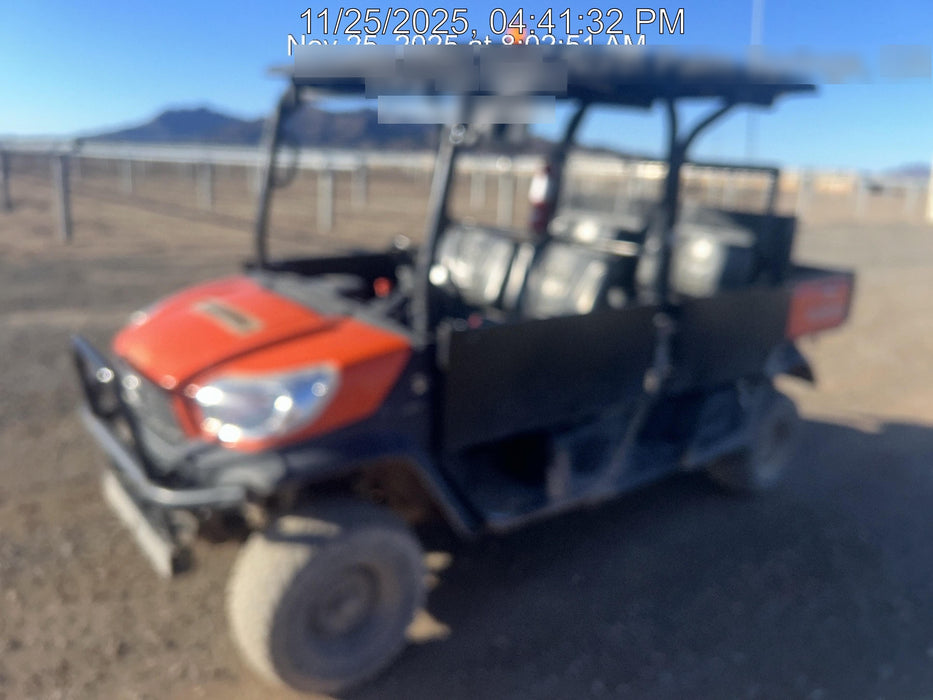 2022 Kubota RTV-X1140W-H Plastic Canopy, Windshield Acrylic Clear, LED Strobe Light, Wire Harness Kit, Back up Alarm