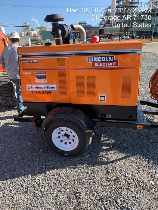 2021 Lincoln Electric Vantage 549X Ready Pak 3, ORANGE (includes trailer, cable rack, fender light kit)
