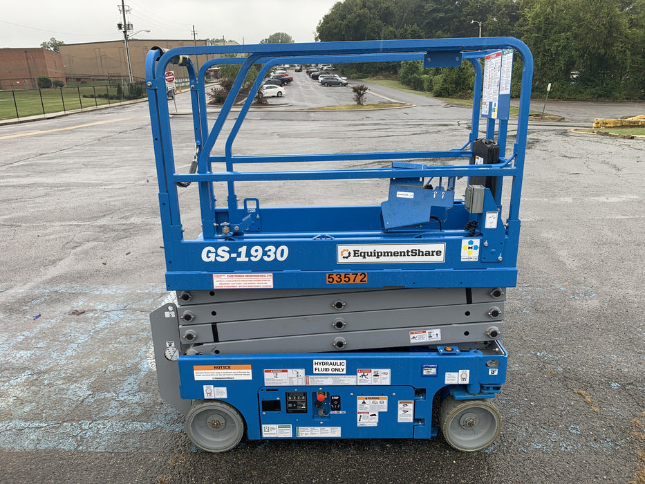 2019 Genie GS-1930 Fixed Rails with Chain Entry