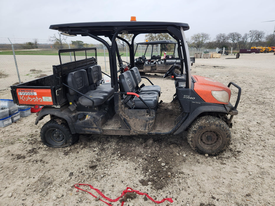 2022 Kubota RTV-X1140W-H Plastic Canopy, Windshield Acrylic Clear, LED Strobe Light, Wire Harness Kit, Back up Alarm