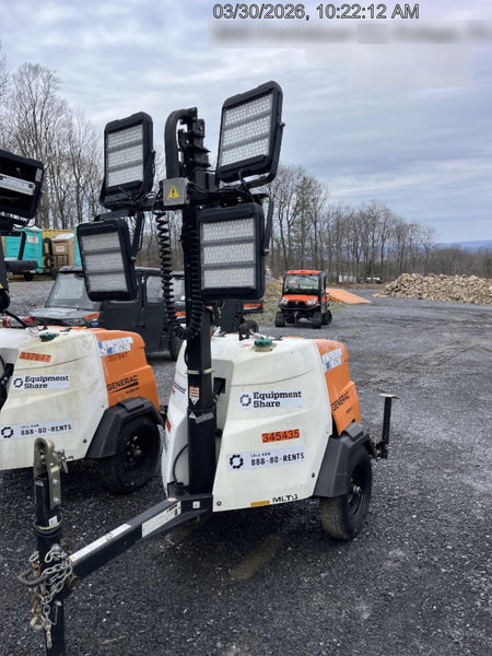 2023 Generac MLT2 Diesel, Flex Switch 120V Input, Powerzone Controller, (4) 320W LED Lights, 4kW Generator, 39.9 Gal Fuel Tank, 2" Ball, T3