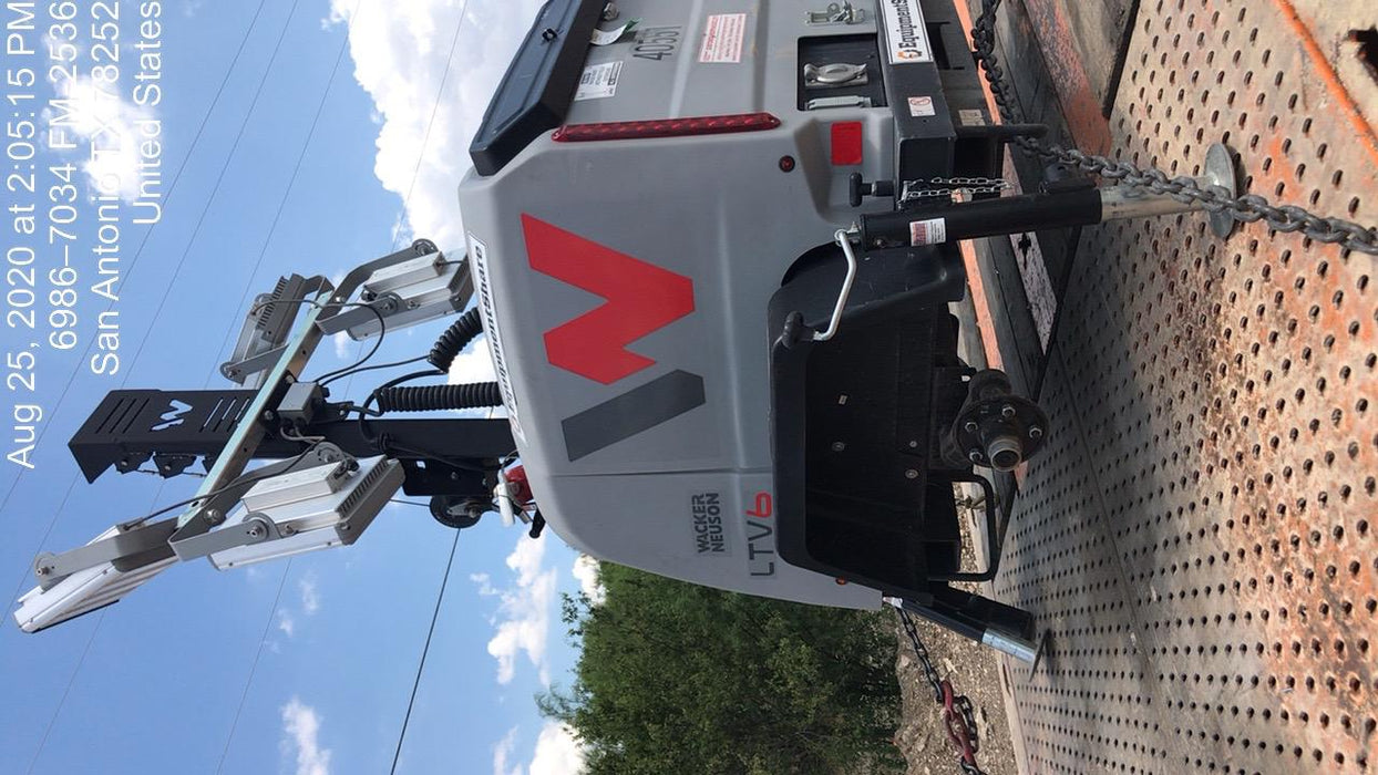 2019 Wacker Neuson LTV6K-LED LTV6K Light Tower, LED 300W, Telematics EQ SH Kubota