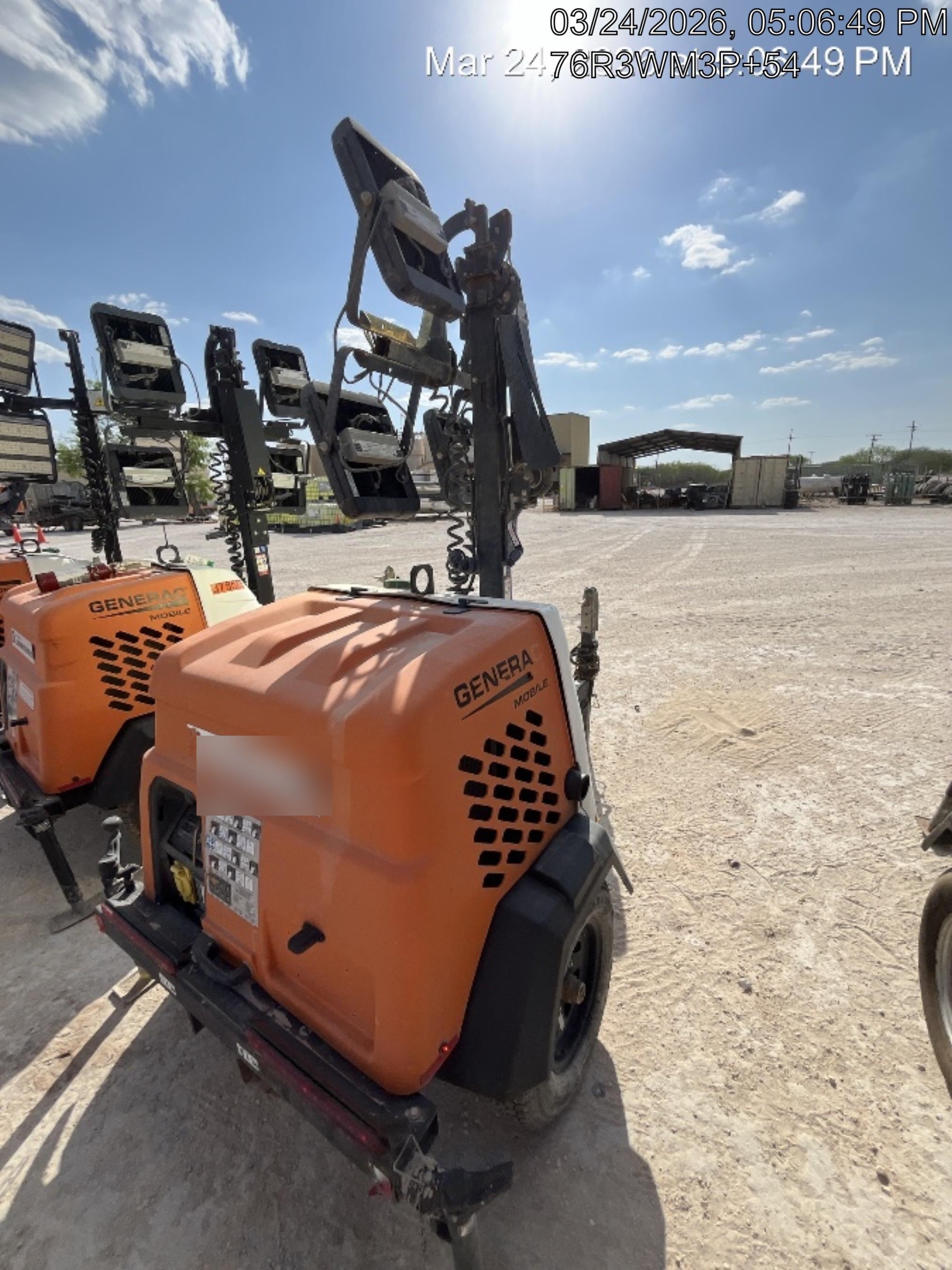 2023 Generac MLT2 Diesel, Flex Switch 120V Input, Powerzone Controller, 
(4) 320W LED Lights, 4kW Generator, 39.9 Gal Fuel Tank, 2" Ball, T3