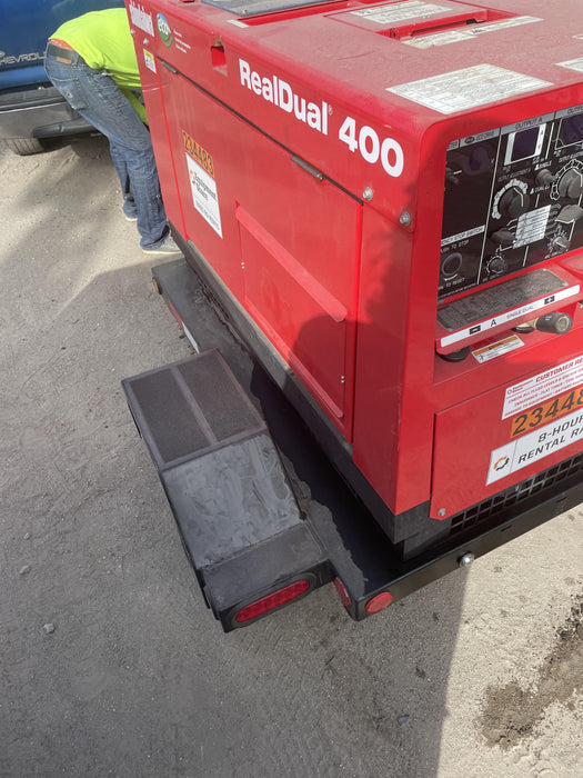 2022 Shindaiwa DGW400MDL Kubota D902 Engine, 23 HP, Dual Op Welder, Wire, Arc, Droop Stick, Tig, and CC Stick Functionality, Simulphase, 3 Phase and 1 Phase Gen Output, Single Axle NB Trlr, Slr Trckl Chrg 12V 12W, Fire Ext