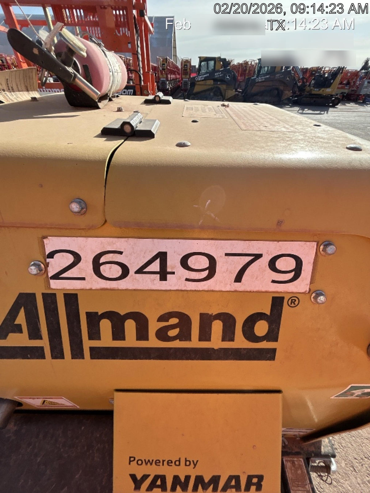 2022 Allmand NLV3GR (4) LED Light Fixture 350W, 23' Vertical Mast, 3kW Prime, Towable, ES Decals, T3