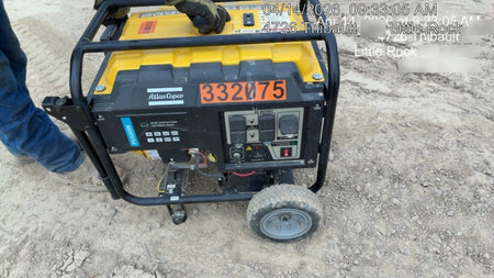 2023 Atlas Copco P6500W 5.5kW, AC390FD Gasoline Engine, Wheel & Handle Kit, (2) 120V Duplex 15A + (1) 120/240V 30A Twist Lock