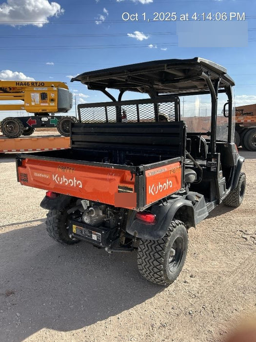 2022 Kubota RTV-X1140W-H Plastic Canopy, Windshield Acrylic Clear, LED Strobe Light, Wire Harness Kit, Back up Alarm