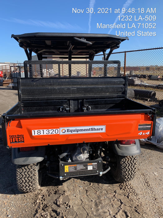 2021 Kubota RTV-X1140W-H Plastic Canopy, Windshield Acrylic Clear, LED Strobe Light, Wire Harness Kit, Back up Alarm
