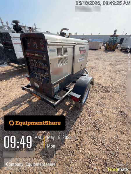 2019 Lincoln Electric Vantage 322 Welder Ready-Pak 3, Two wheel trailer, Fender and Light kit, Cable Rack