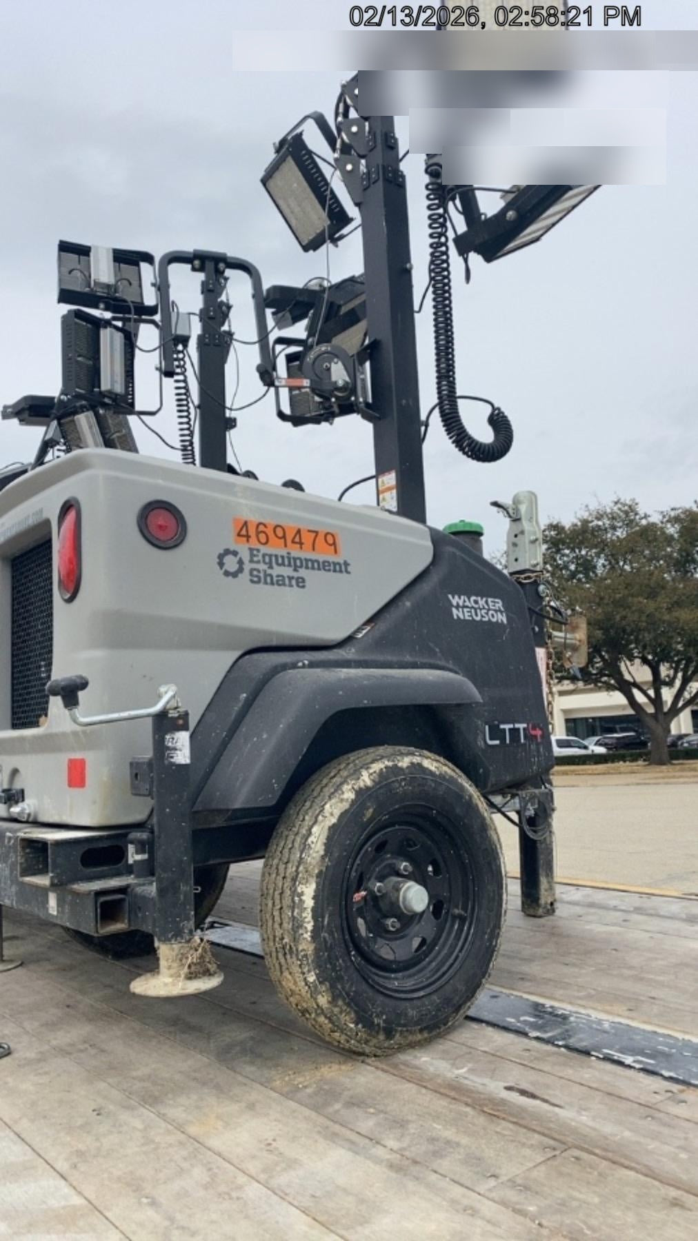 2024 Wacker Neuson LTT4 Diesel, Kohler KDW702, Deep Sea Controller, Auto Start, LED 320W, Bypass Outlet, T3
