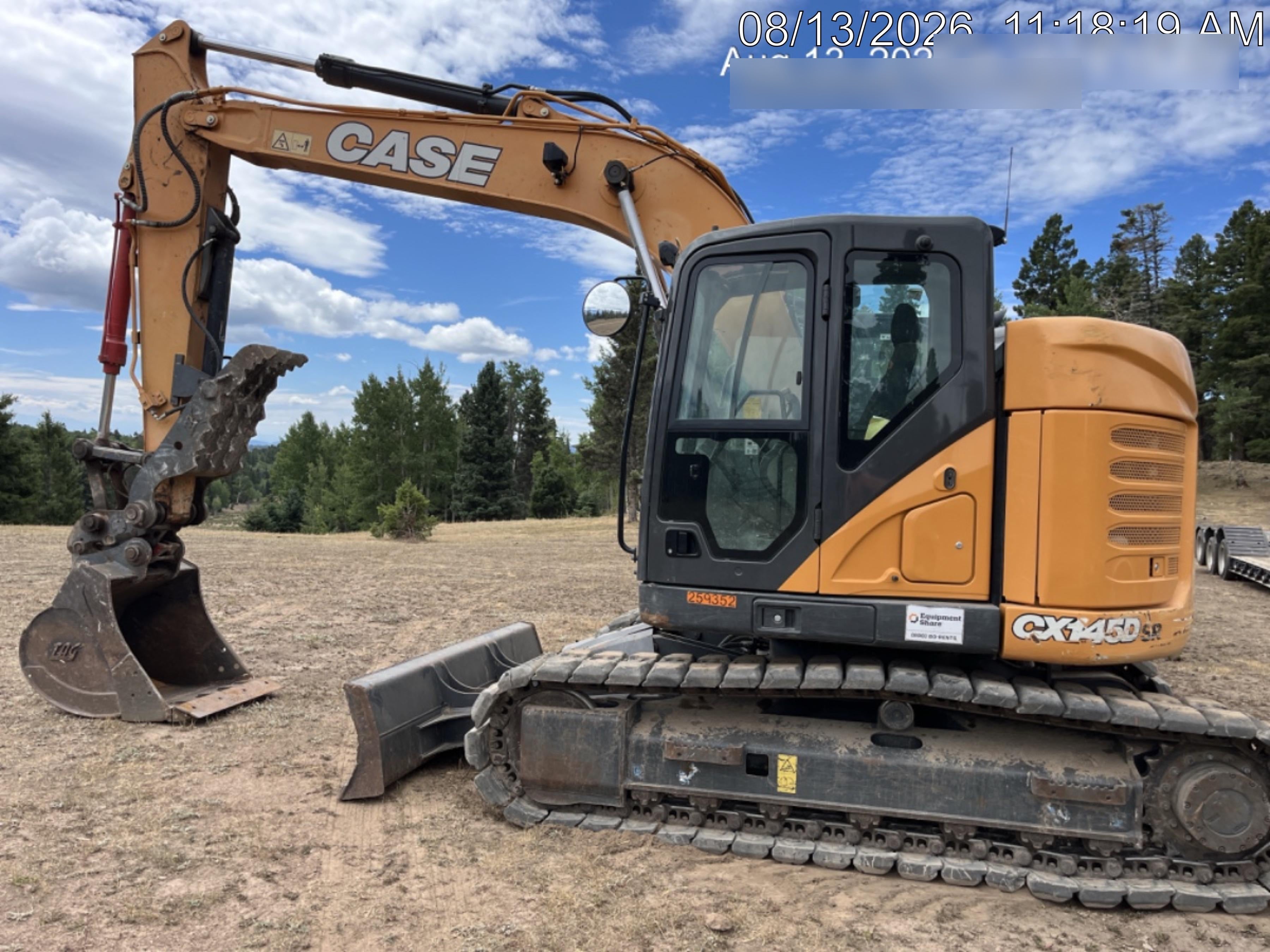 2022 CASE CX145D SR