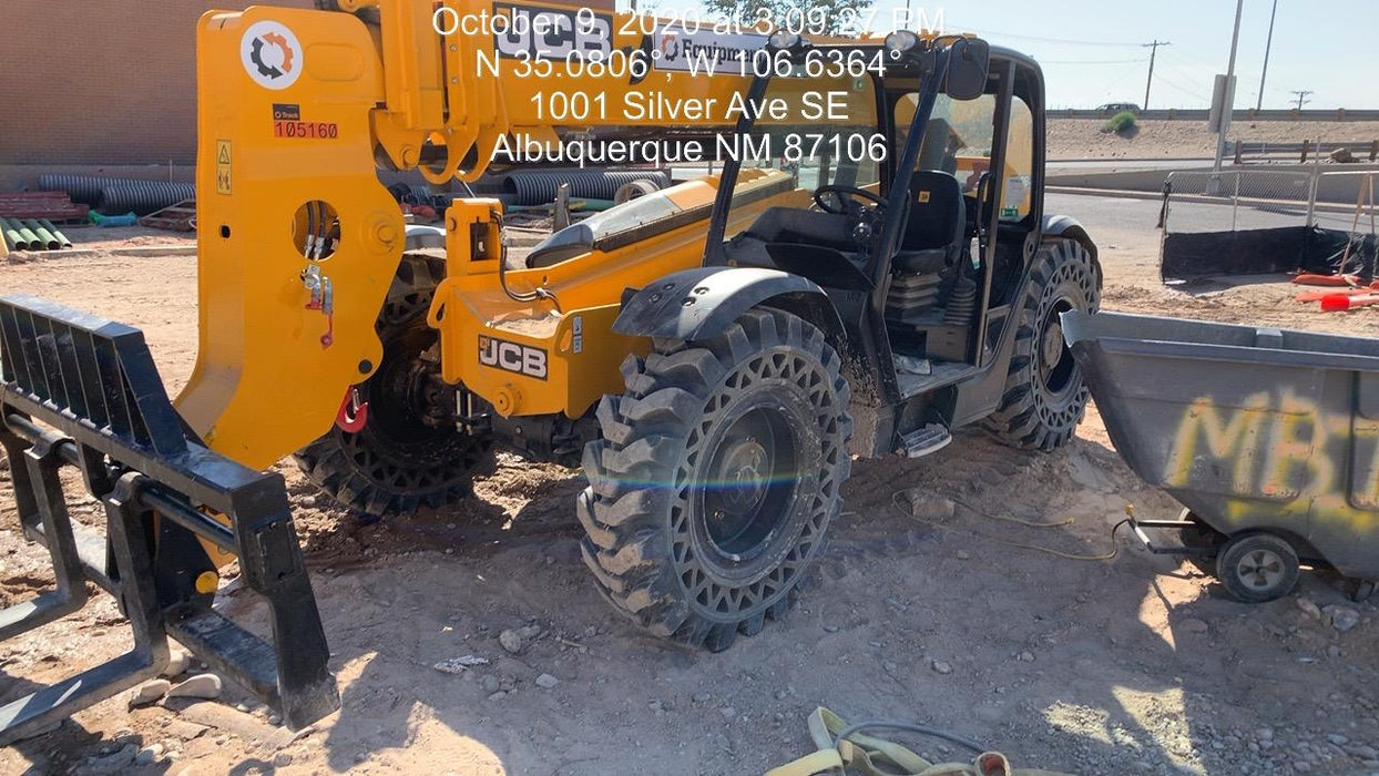 2020 JCB 509-42 Canopy, Solid Tires, Work Lights, Beacon, Aux Hydraulics, Back up Alarm, Lifting Eye, ES Decals