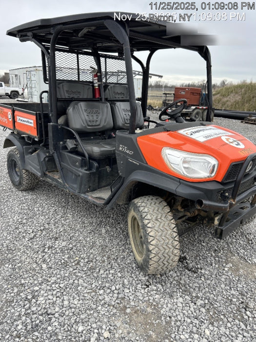 2021 Kubota RTV-X1140W-H Plastic Canopy, Windshield Acrylic Clear, LED Strobe Light, Wire Harness Kit, Back up Alarm
