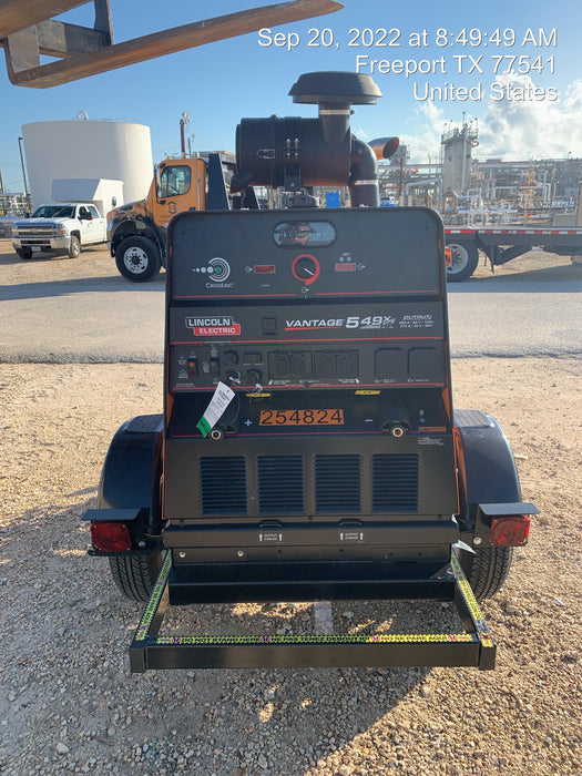 2022 Lincoln Electric Vantage 549X Crosslink Technology, Trailer Mounted, ES Decals, T3
