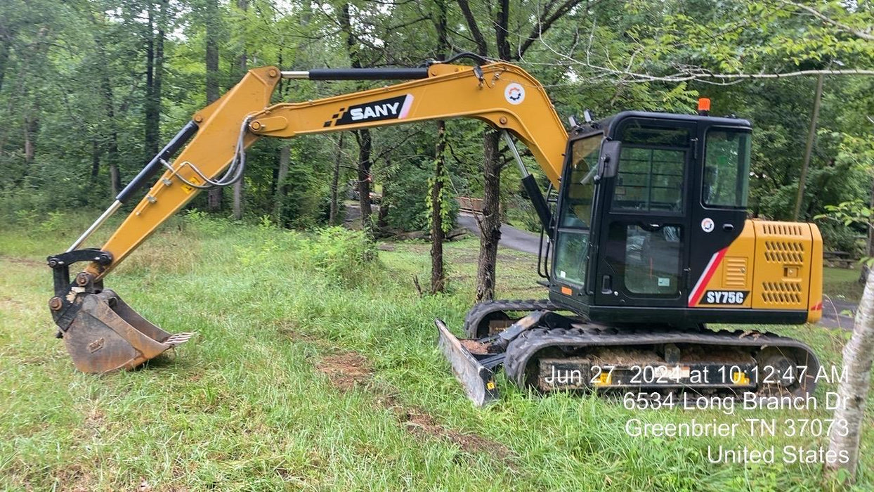 2020 Sany SY75C Rubber Hydraulic Excavator
