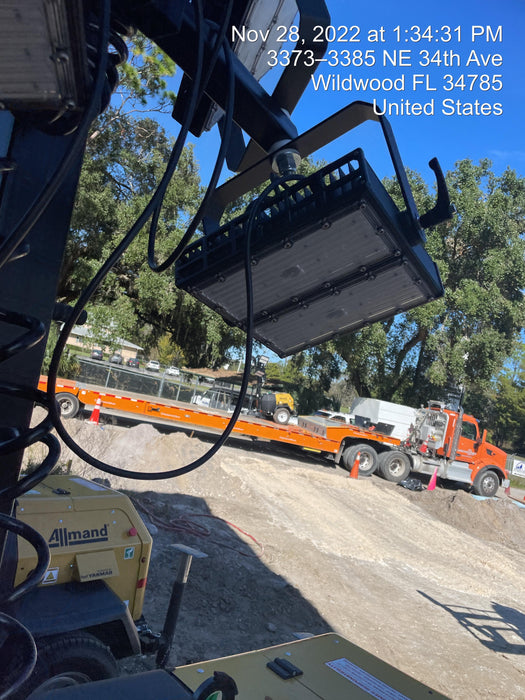 2022 Allmand NLV3GR (4) LED Light Fixture 350W, 23' Vertical Mast, 3kW Prime, Towable