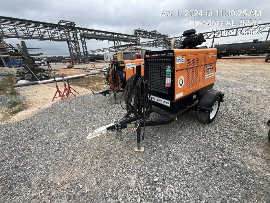 2021 Lincoln Electric Vantage 549X Ready Pak 3, ORANGE (includes trailer, cable rack, fender light kit)