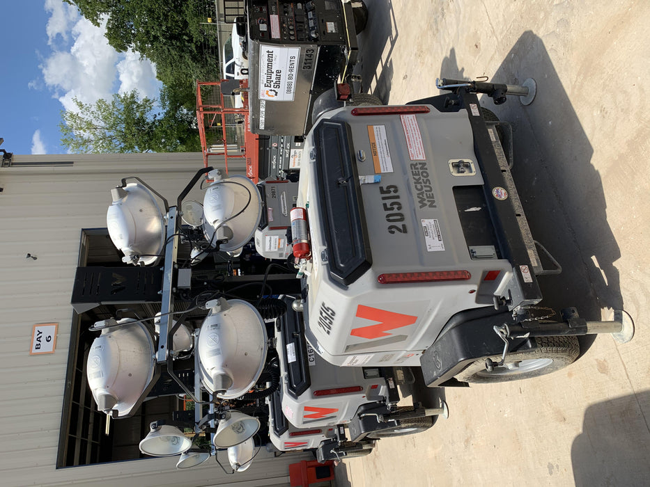 2018 Wacker Neuson LTV6L-MH Wacker Neuson LTV6L Mobile Light Tower w/Fuel Level Sensor Installed