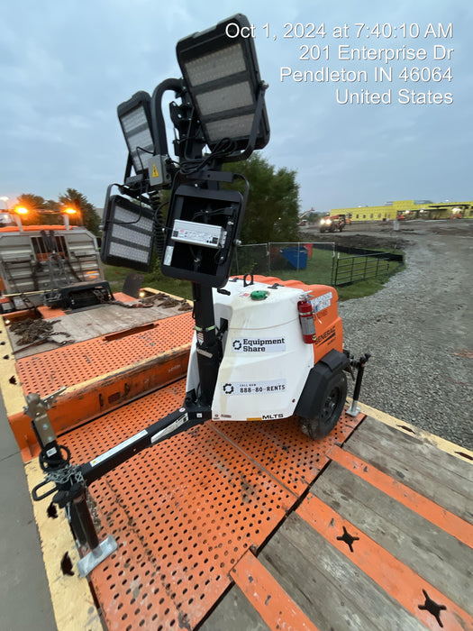 2024 Generac MLT2 Diesel, Flex Switch 120V Input, Powerzone Controller, 
(4) 320W LED Lights, 4kW Generator, 39.9 Gal Fuel Tank, 2" Ball, T3