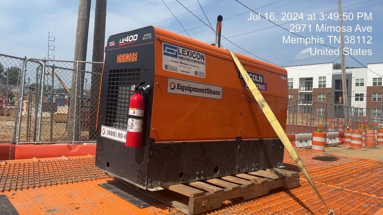 2022 Lincoln Electric LE400 Kubota V1505, Trlr, Cable Rack, Light Kit, ES Decals, T3