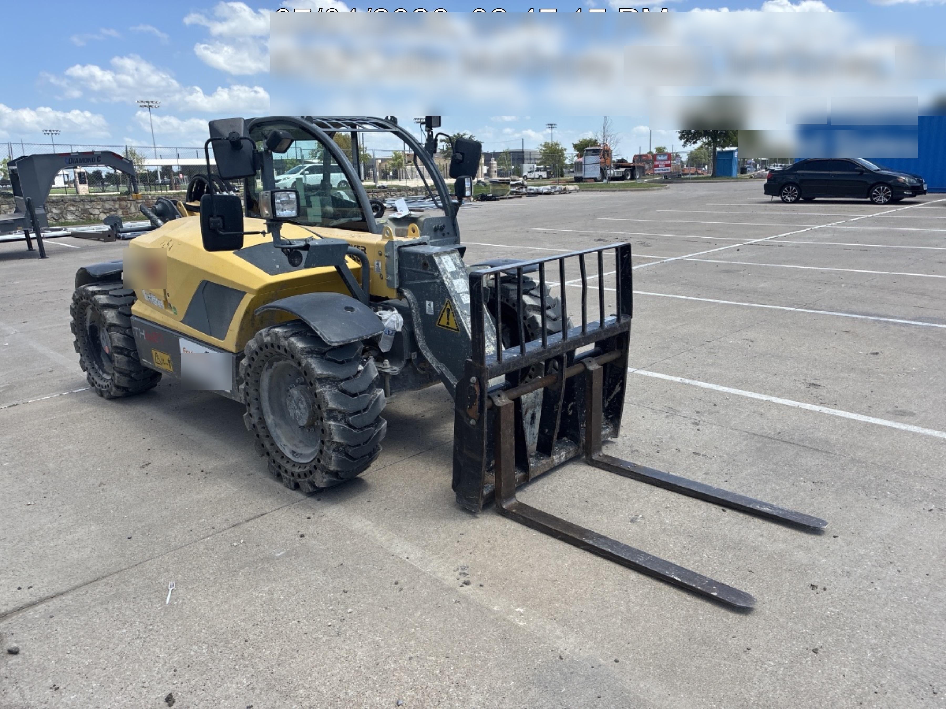 2018 Wacker Neuson TH627 Wacker Neuson TH627 Telehandler w/Canopy, Solid Tires, 48" Carriage and Forks