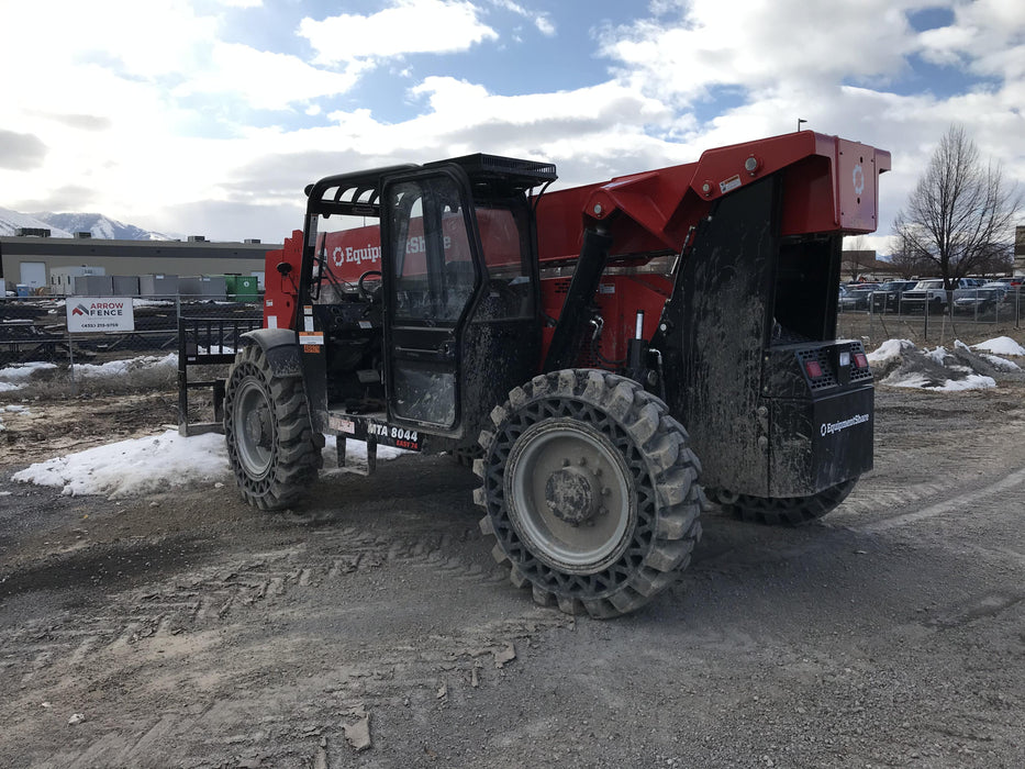 2020 Manitou MTA8044 74hp T4F, Cab/Heat/Air, Cab and Boom LED work lights, Auxiliary Hydraulics, Solid Tires, Amber strobe, Lift Hook w/66" Carriage, 60" Forks