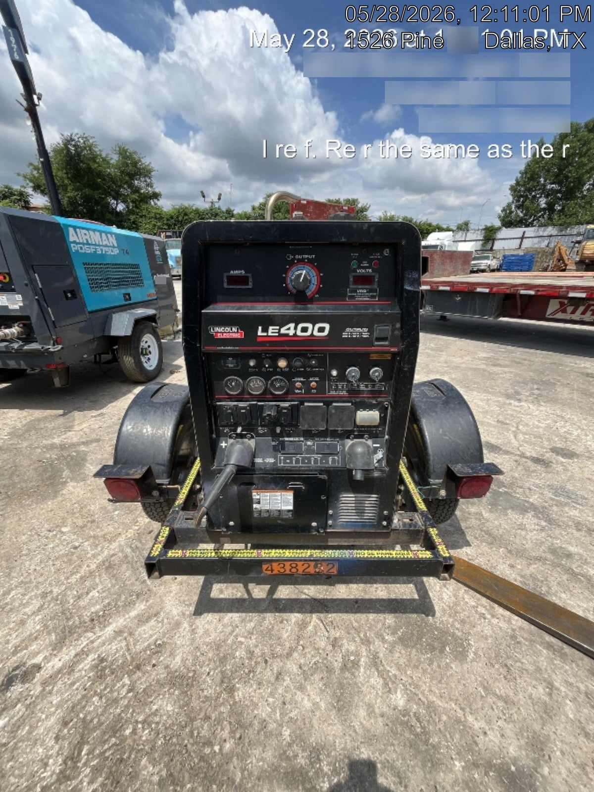2024 Lincoln Electric LE400 Kubota V1505, Trlr, Cable Rack, Light Kit, ES Decals, T3
