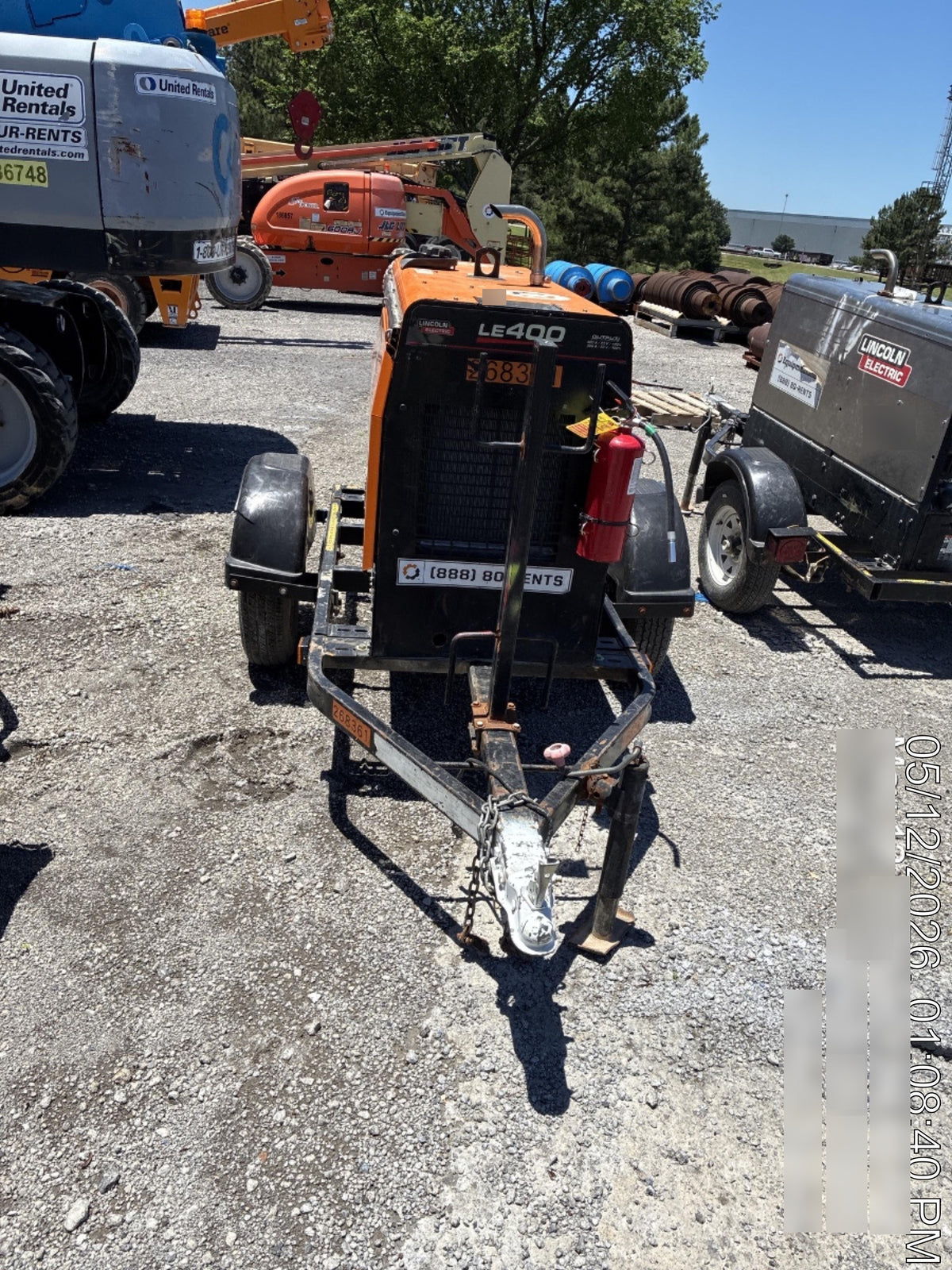 2022 Lincoln Electric LE400 Kubota V1505, Trlr, Cable Rack, Light Kit, ES Decals, T3
