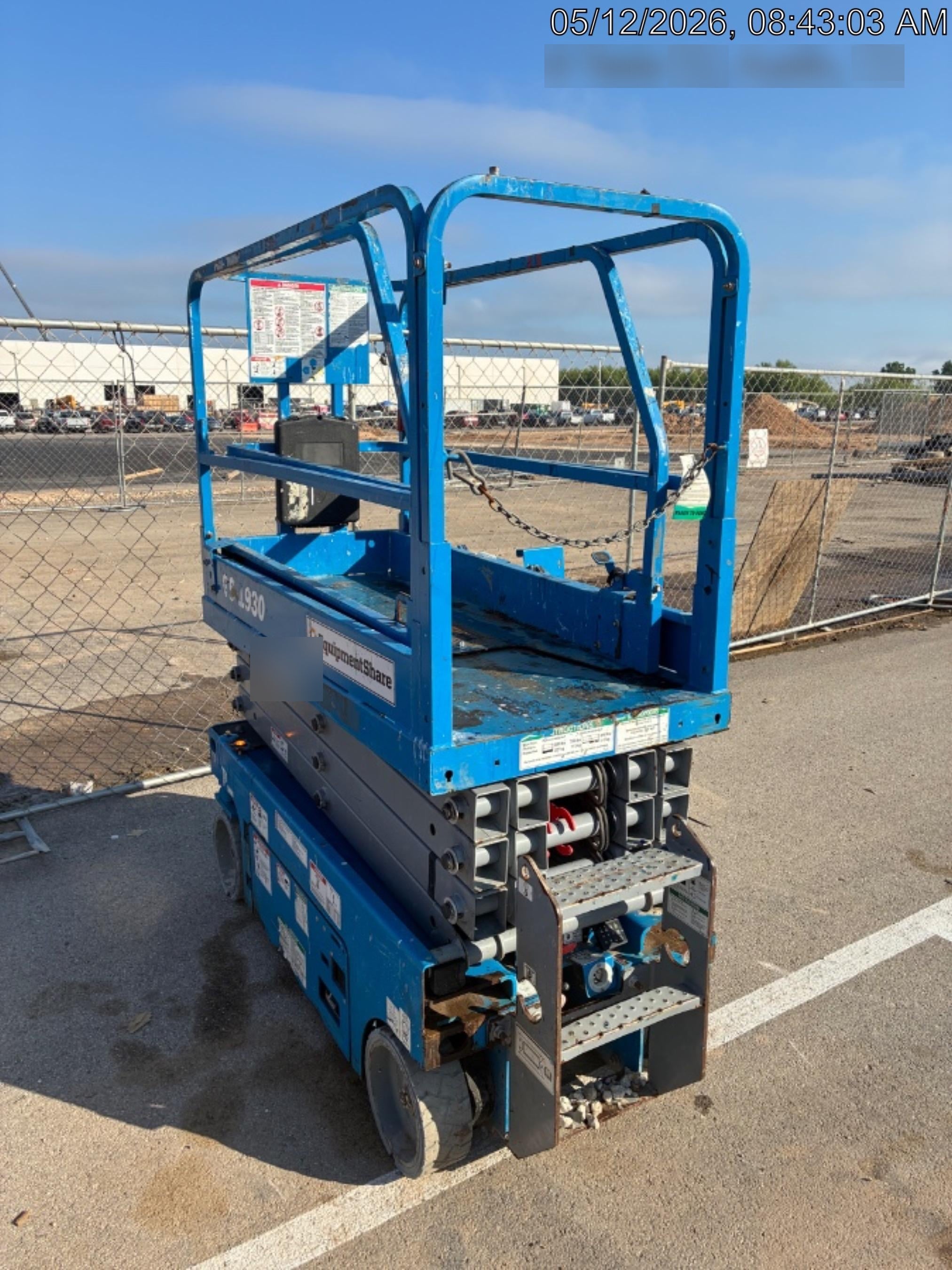 2019 Genie GS-1930 Fixed rails with chain Entry